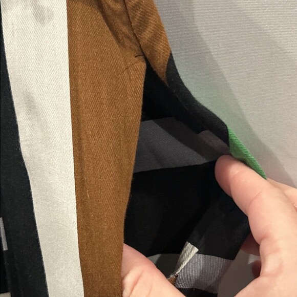 Derek Lam Skirt Womens XS Stripe Design Nation Mini Pockets Grap Surf Parrot - Picture 5 of 7